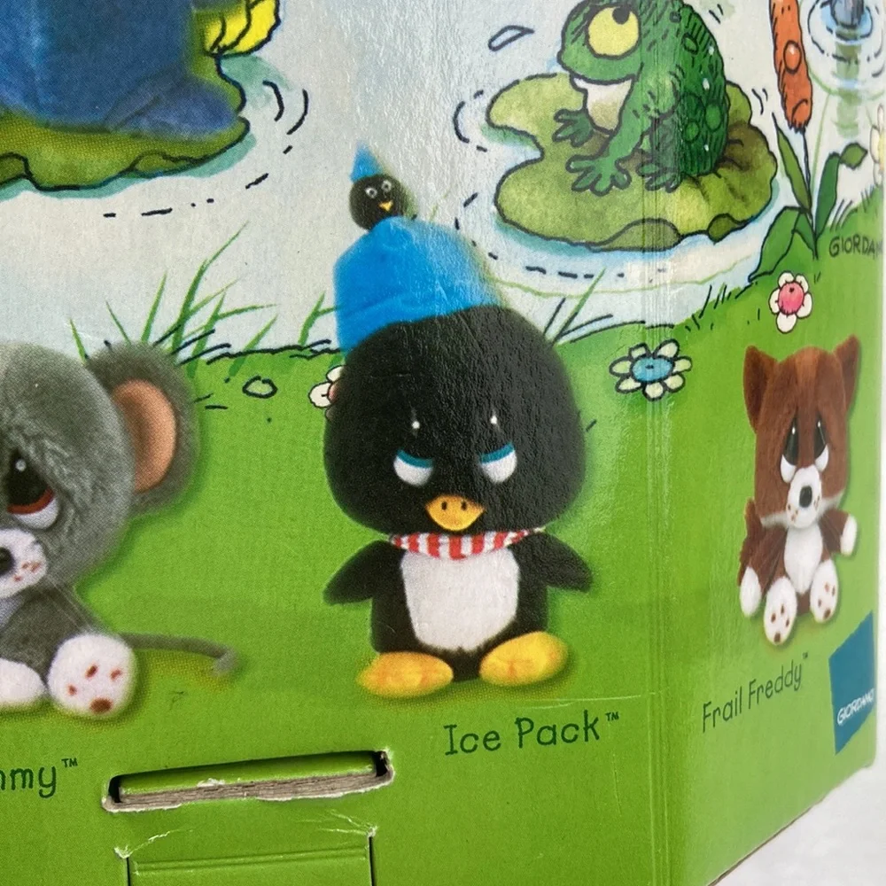 Sad Sam Sad Eyes Friends Penguin Ice Pack Plush Stuffed Animal Toy 10” New